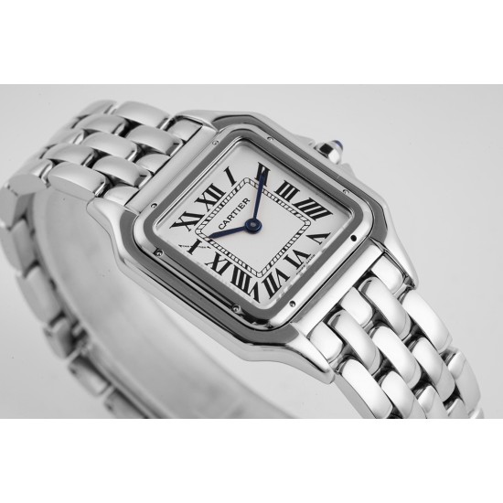Cartier-Panthere Secrete De Ladies 27mm SS/SS White AF Quartz