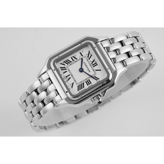 Cartier-Panthere Secrete De Ladies 27mm SS/SS White AF Quartz