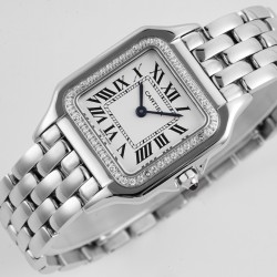 Cartier-Panthere Secrete De Ladies Dial 27mm SS/SS White AF Quartz