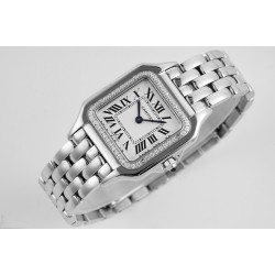 Cartier-Panthere Secrete De Ladies Dial 27mm SS/SS White AF Quartz
