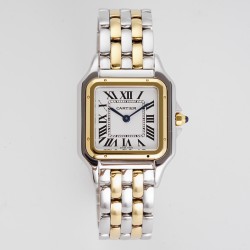 Cartier-Panthere Secrete De Ladies 27mm YG/SS White AF Quartz