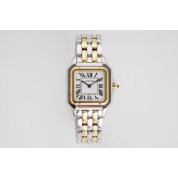 Cartier-Panthere Secrete De Ladies 27mm YG/SS White AF Quartz