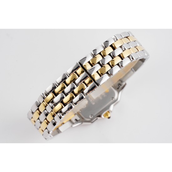 Cartier-Panthere Secrete De Ladies 27mm YG/SS White AF Quartz