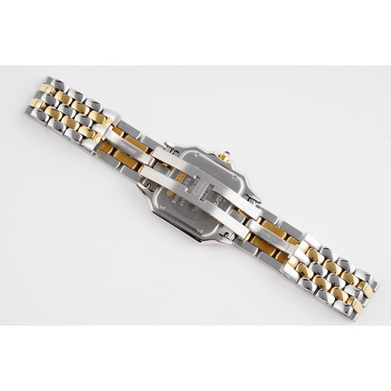 Cartier-Panthere Secrete De Ladies 27mm YG/SS White AF Quartz