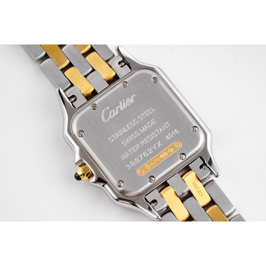 Cartier-Panthere Secrete De Ladies Dia 27mm RG/SS White AF Quartz