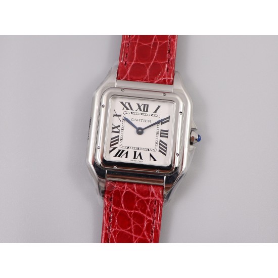Cartier-Panthere Secrete De Ladies 27mm SS/LE White 8848F Swiss Qtz