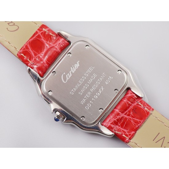 Cartier-Panthere Secrete De Ladies 27mm SS/LE White 8848F Swiss Qtz