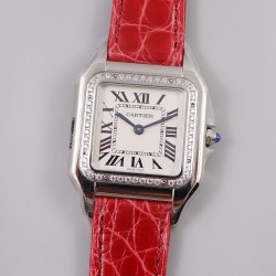 Cartier-Panthere Secrete De Ladies 27mm Dia SS/LE White Dial 8848F Swiss Qtz