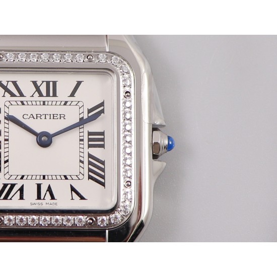 Cartier-Panthere Secrete De Ladies 27mm Dia SS/LE White Dial 8848F Swiss Qtz