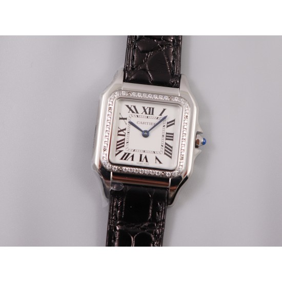 Cartier-Panthere Secrete De Ladies 27mm Dia SS/LE White Dial 8848F Swiss Qtz