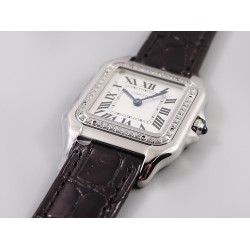 Cartier-Panthere Secrete De Ladies 27mm Dia SS/LE White Dial 8848F Swiss Qtz