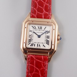 Cartier-Panthere Secrete De Ladies 27mm RG/LE White Dial 8848F Swiss Qtz