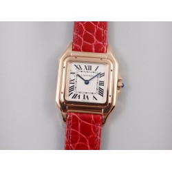 Cartier-Panthere Secrete De Ladies 27mm RG/LE White Dial 8848F Swiss Qtz