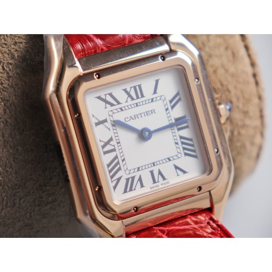 Cartier-Panthere Secrete De Ladies 27mm RG/LE White Dial 8848F Swiss Qtz