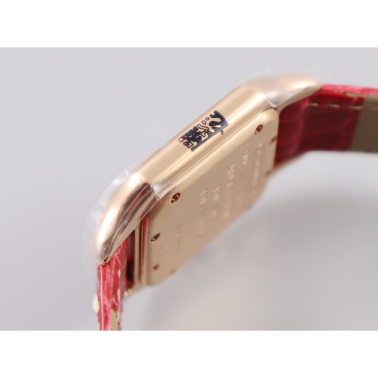 Cartier-Panthere Secrete De Ladies 27mm RG/LE White Dial 8848F Swiss Qtz