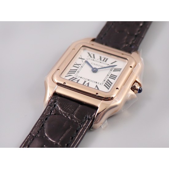 Cartier-Panthere Secrete De Ladies 27mm RG/LE White Dial 8848F Swiss Qtz