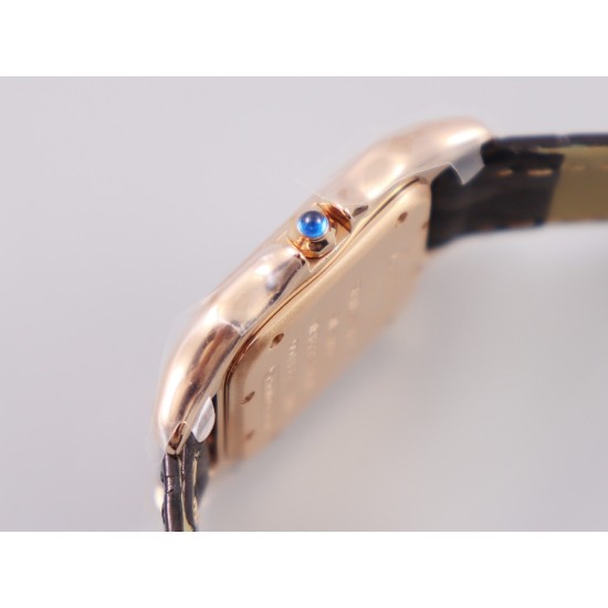 Cartier-Panthere Secrete De Ladies 27mm Dia RG/LE White Dial 8848F Swiss Qtz