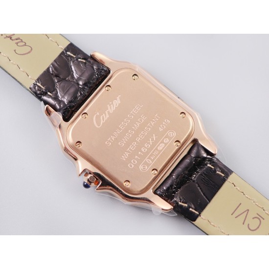 Cartier-Panthere Secrete De Ladies 27mm Dia RG/LE White Dial 8848F Swiss Qtz