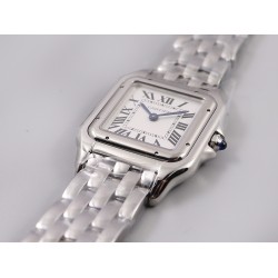 Cartier-Panthere Secrete De Ladies 27mm SS/SS White 8848F Swiss Qtz