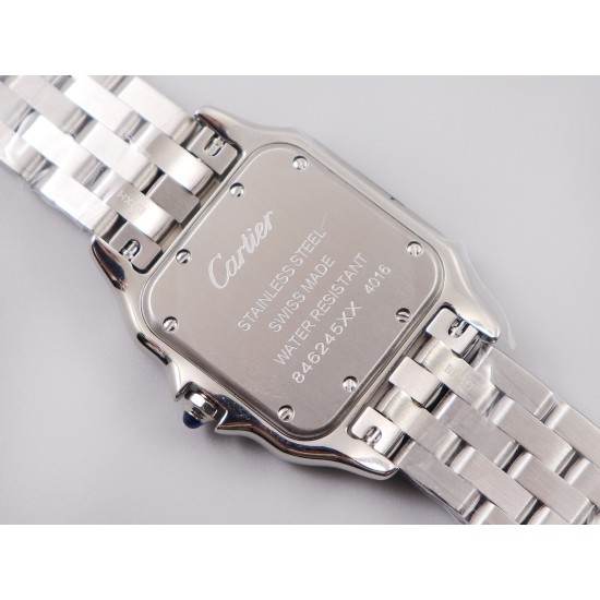 Cartier-Panthere Secrete De Ladies 27mm SS/SS White 8848F Swiss Qtz