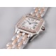 Cartier-Panthere Secrete De Ladies 27mm Dia RG/SS White Dial 8848F Swiss Qtz