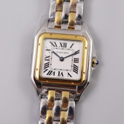 Cartier-Panthere Secrete De Ladies 27mm YG/SS White Dial 8848F Swiss Qtz