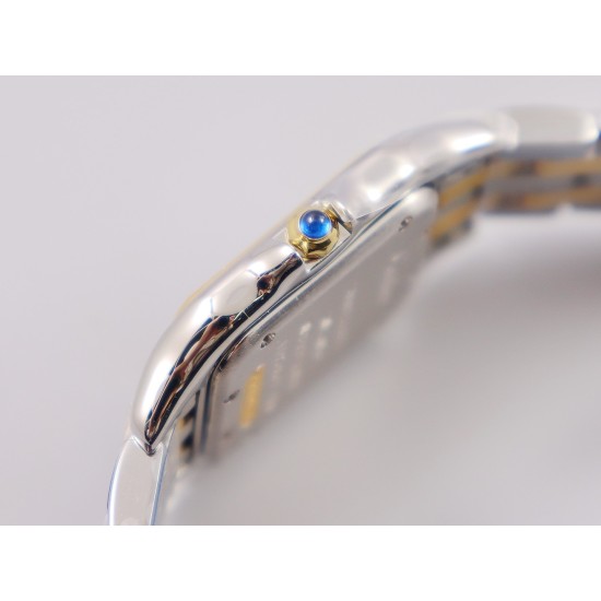 Cartier-Panthere Secrete De Ladies 27mm Dia YG/SS White Dial 8848F Swiss Qtz