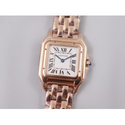 Cartier-Panthere Secrete De Ladies 27mm RG/RG White Dial 8848F Swiss Qtz