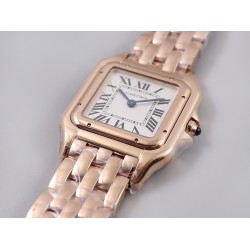 Cartier-Panthere Secrete De Ladies 27mm RG/RG White Dial 8848F Swiss Qtz