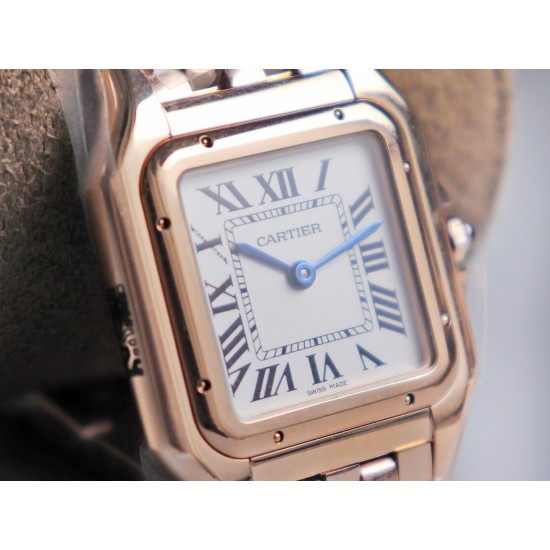 Cartier-Panthere Secrete De Ladies 27mm RG/RG White Dial 8848F Swiss Qtz
