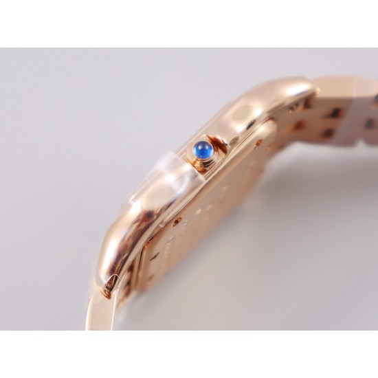 Cartier-Panthere Secrete De Ladies 27mm RG/RG White Dial 8848F Swiss Qtz