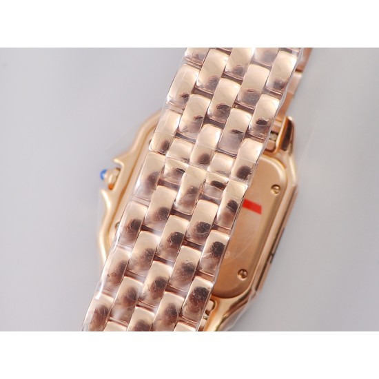 Cartier-Panthere Secrete De Ladies 27mm RG/RG White Dial 8848F Swiss Qtz