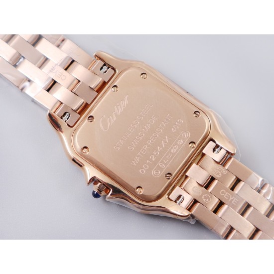 Cartier-Panthere Secrete De Ladies 27mm RG/RG White Dial 8848F Swiss Qtz