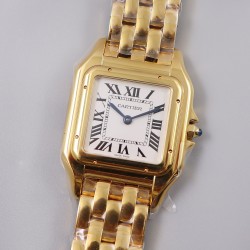 Cartier-Panthere Secrete De Ladies 27mm YG/YG White Dial 8848F Swiss Qtz