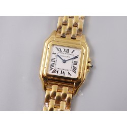 Cartier-Panthere Secrete De Ladies 27mm YG/YG White Dial 8848F Swiss Qtz