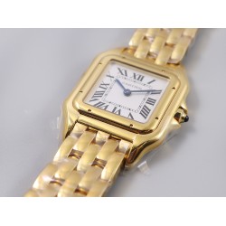 Cartier-Panthere Secrete De Ladies 27mm YG/YG White Dial 8848F Swiss Qtz