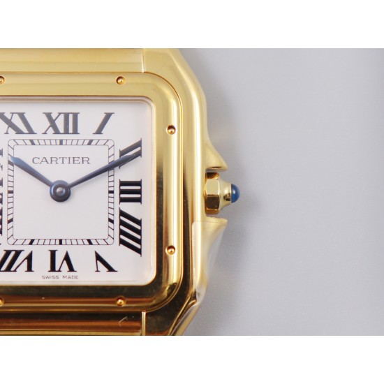 Cartier-Panthere Secrete De Ladies 27mm YG/YG White Dial 8848F Swiss Qtz