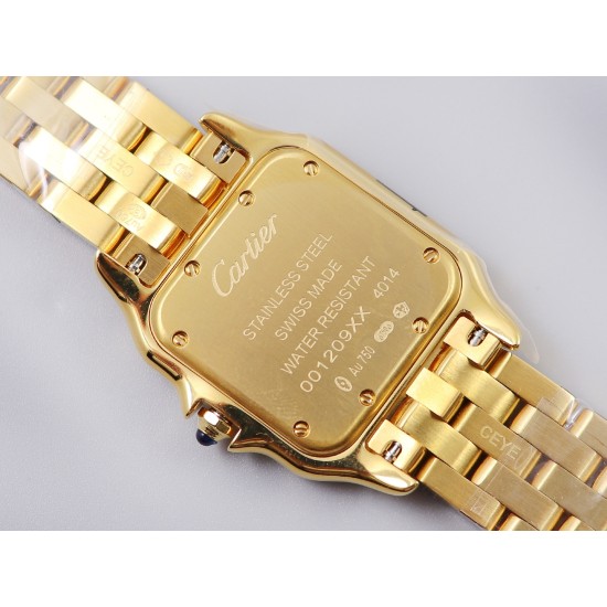 Cartier-Panthere Secrete De Ladies 27mm YG/YG White Dial 8848F Swiss Qtz