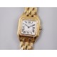Cartier-Panthere Secrete De Ladies 27mm Dia YG/YG White Dial 8848F Swiss Qtz