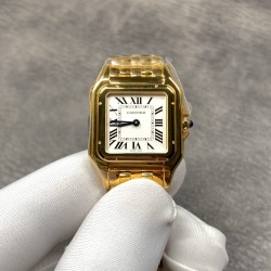 Cartier-Panthere Secrete De Ladies 27mm YG/YG White AF Quartz