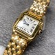 Cartier-Panthere Secrete De Ladies 27mm YG/YG White AF Quartz