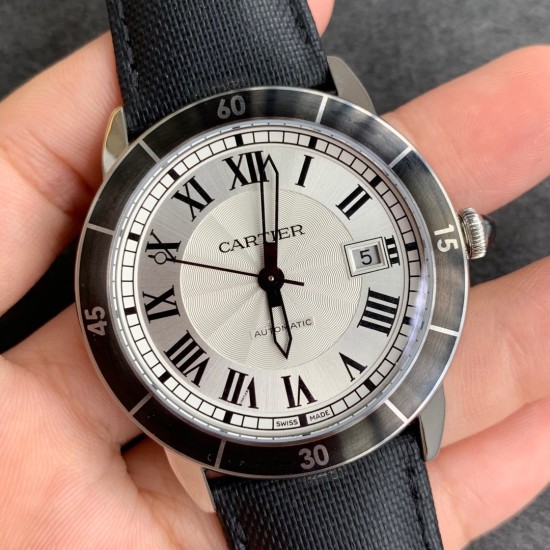 Cartier-Ronde de Cartier 42mm SS/LE White Dial/RMN GPF A2824