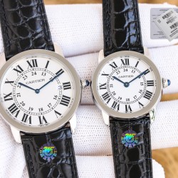 Cartier-Ronde Solo Date 30mm/36mm SS/LE White Dial 3WF MY9015