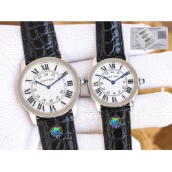 Cartier-Ronde Solo Date 30mm/36mm SS/LE White Dial 3WF MY9015