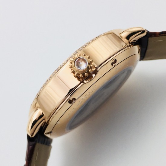 Cartier-Ronde Louis 40mm Diamonds RG/LE White Dial RMN EGF 1904-PS