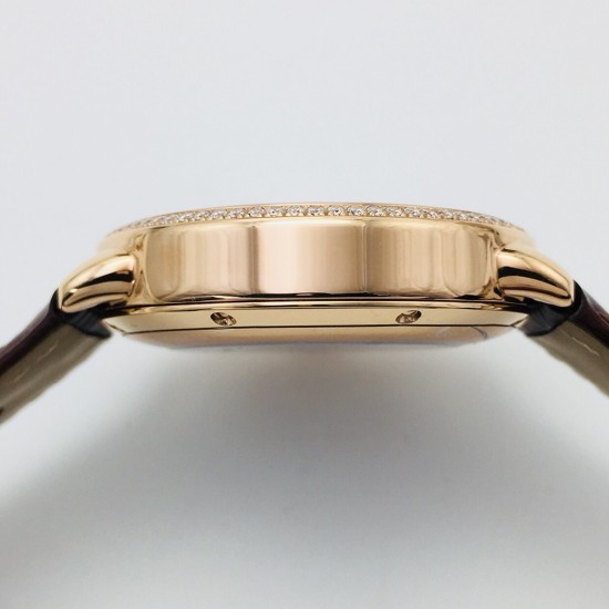 Cartier-Ronde Louis 40mm Diamonds RG/LE White Dial RMN EGF 1904-PS