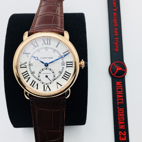 Cartier-Ronde Louis 40mm RG/LE White Dial RMN EGF 1904-PS