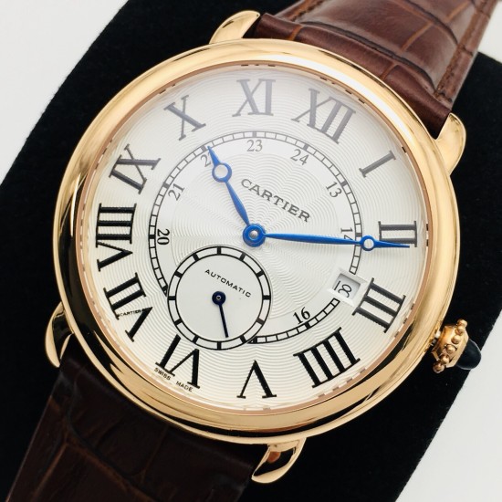 Cartier-Ronde Louis 40mm RG/LE White Dial RMN EGF 1904-PS