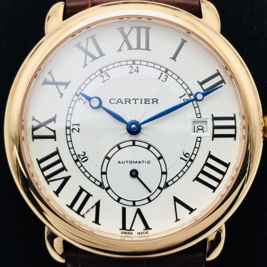 Cartier-Ronde Louis 40mm RG/LE White Dial RMN EGF 1904-PS