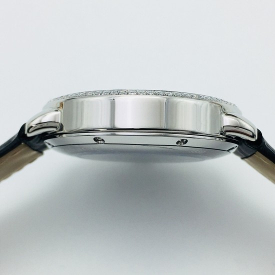 Cartier-Ronde Louis 40mm Diamonds SS/LE White Dial RMN EGF 1904-PS